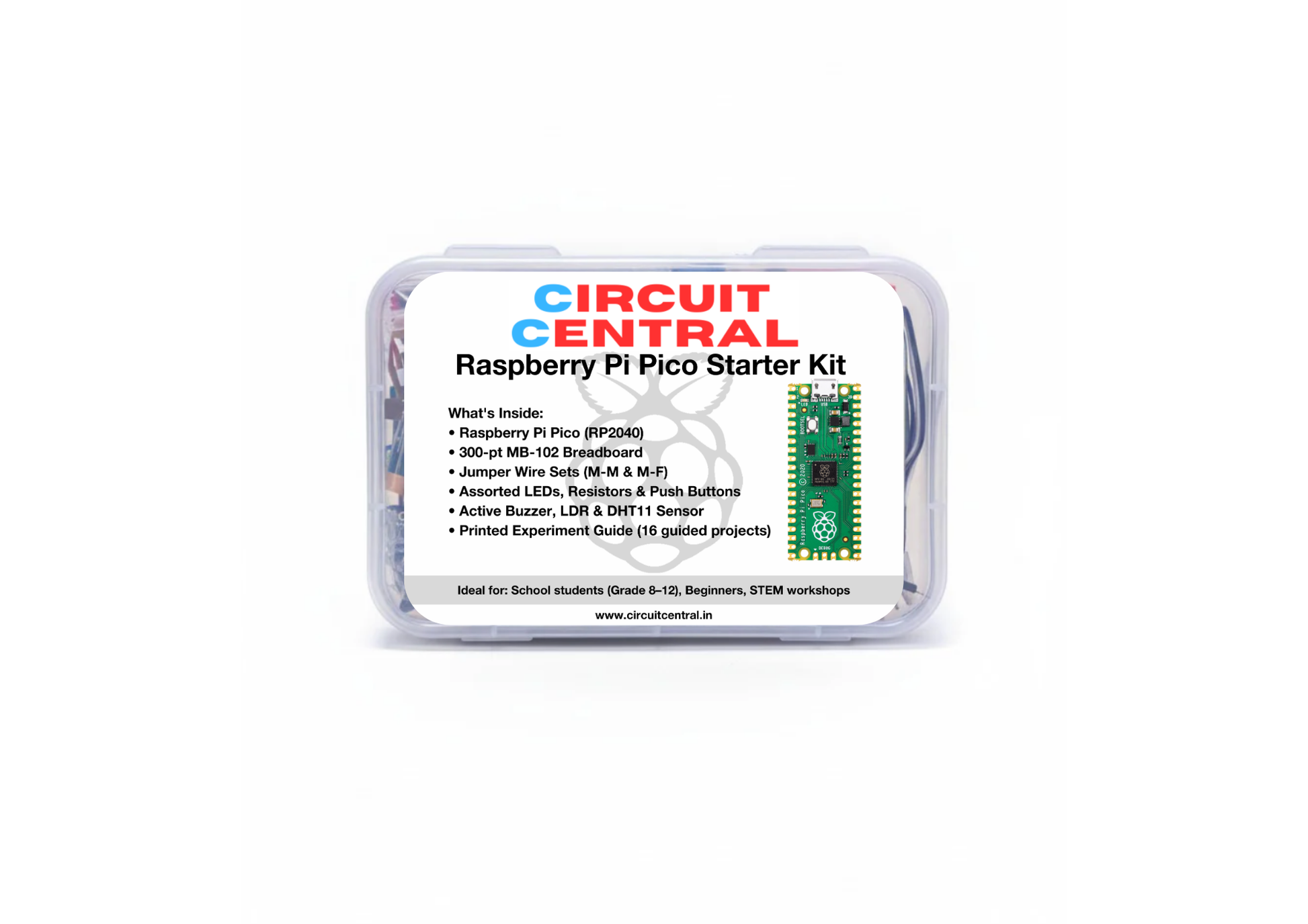 Raspberry Pi Pico Starter Kit (RP2040) for Beginners | Circuit Central ...